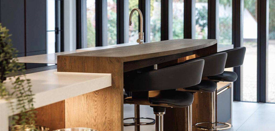05-A Sleek SLX Kitchen Stuart Frazer SieMatic SLX Kitchen - breakfast bar