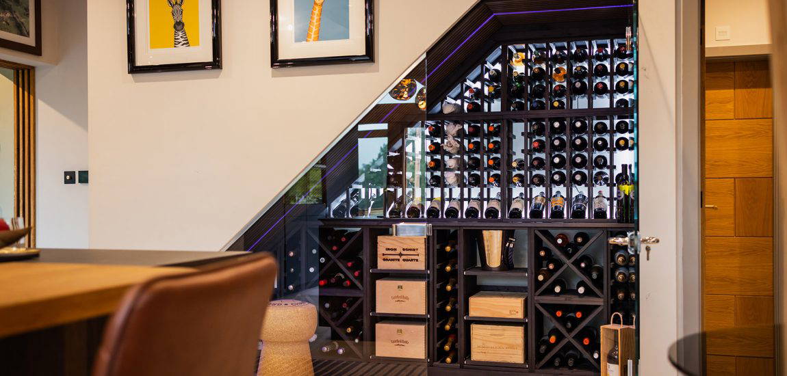 23-Traditional Oak Frame meets Contemporary SLX Wine Cellar