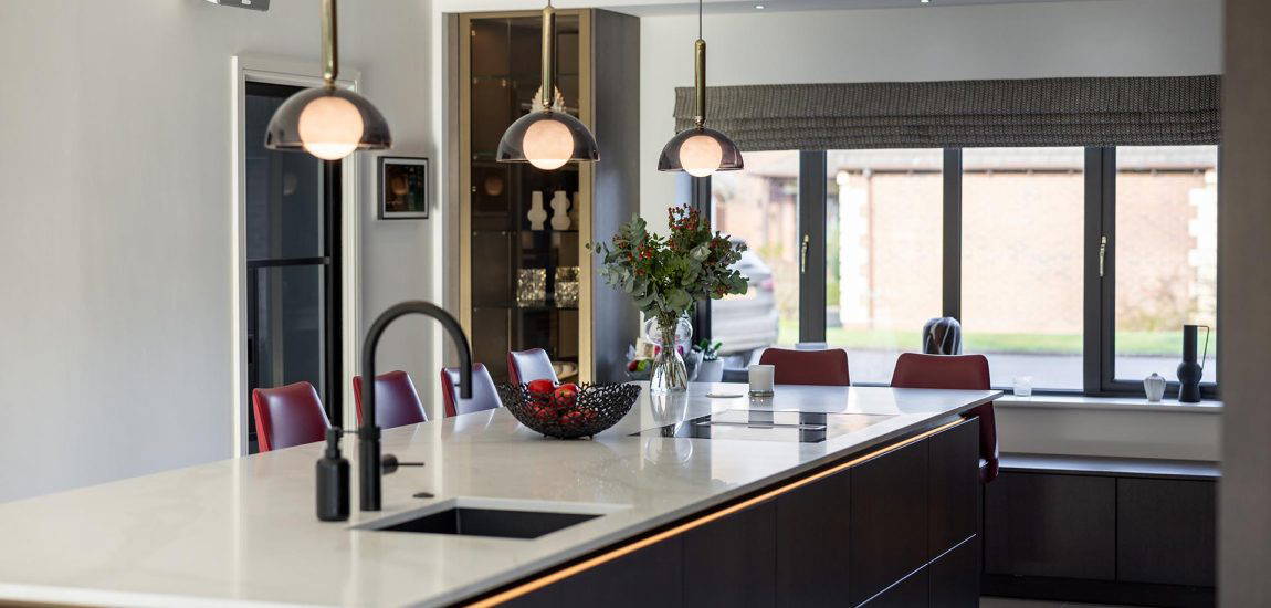 A stunning kitchen for a Cheshire Home-010 Stuart Frazer SieMatic Kitchen Island - Cheshire